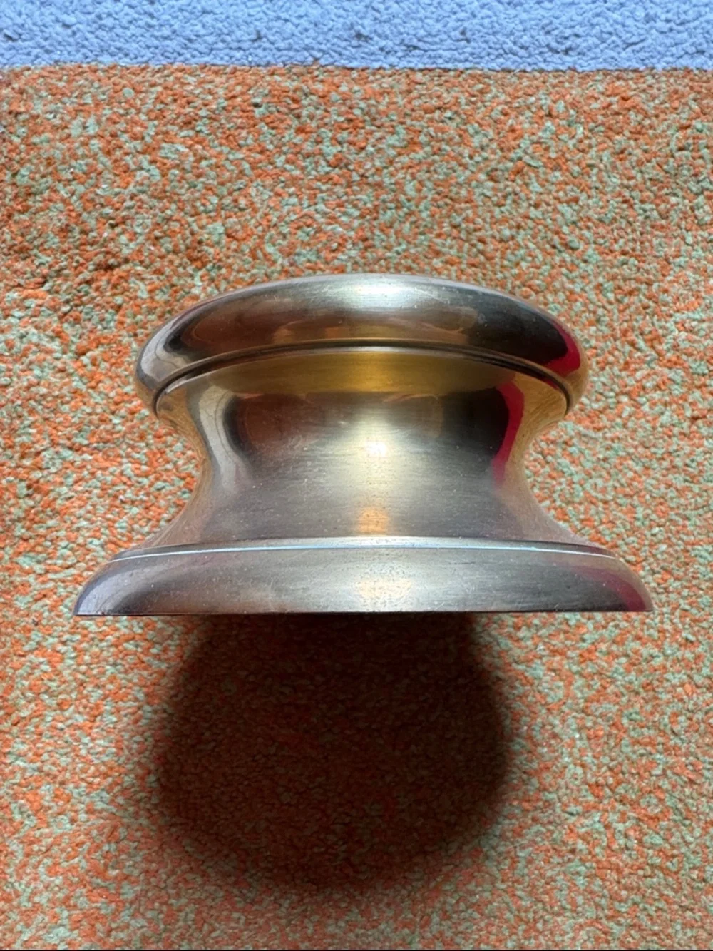 Vintage Crate and Barrel Solid Brass Candle Holder